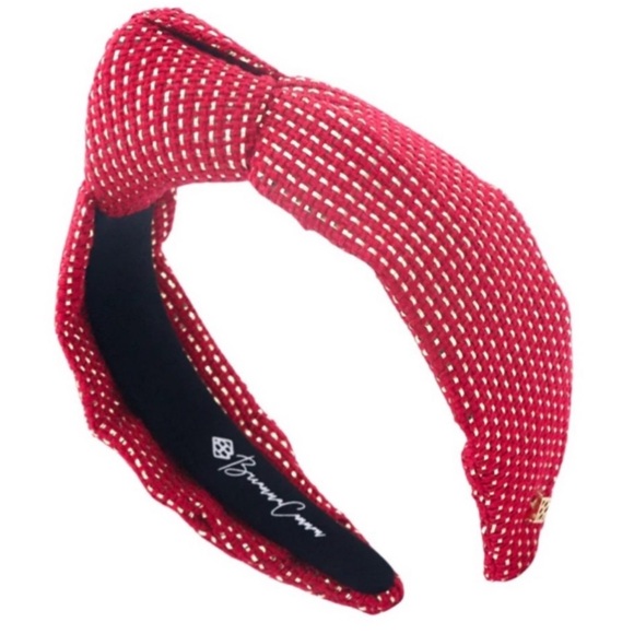 Brianna Cannon Red and Gold Headband Tweed Adult New - Picture 6 of 12